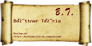 Büttner Tíria névjegykártya